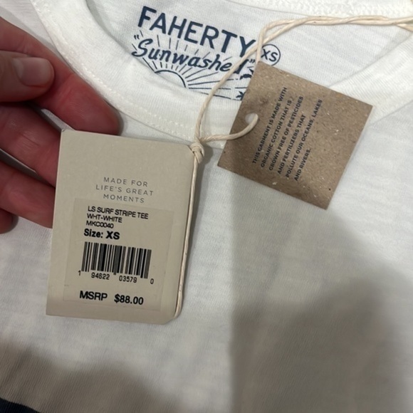 NWT Faherty shirt size XS - Picture 5 of 7